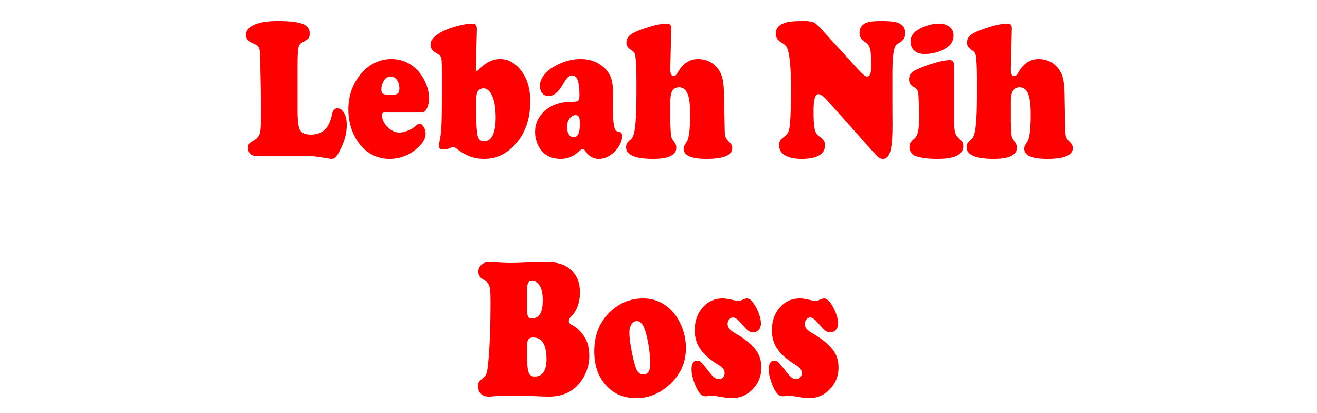 Lebah Nih Boss